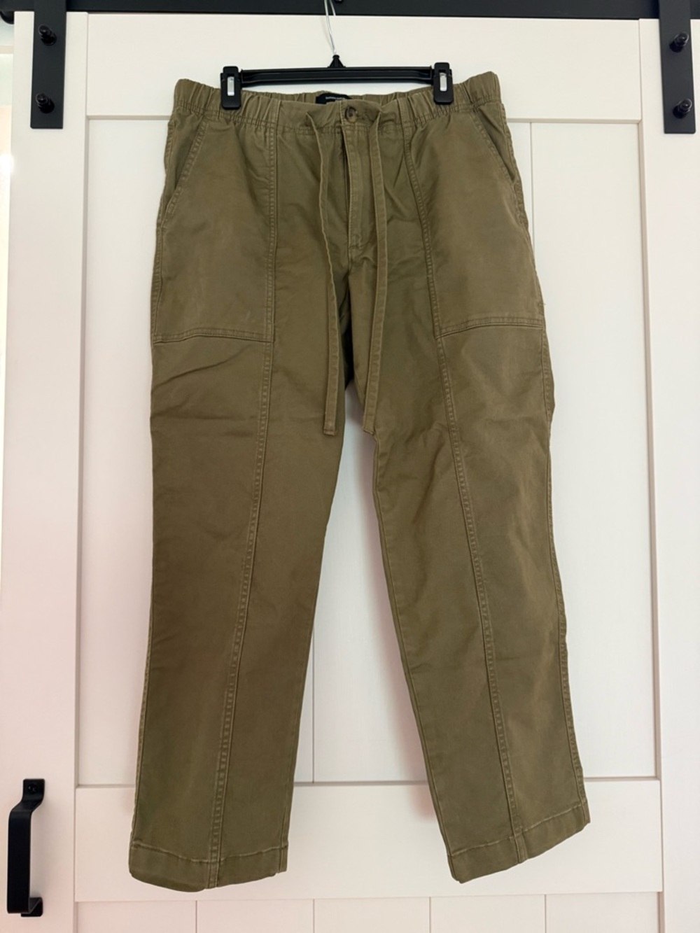Banana Republic Olive Green Cargo Drawstring Pants